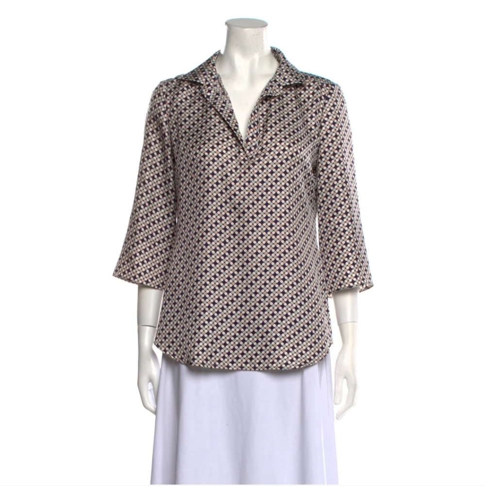 Tory Burch Silk Printed Blouse